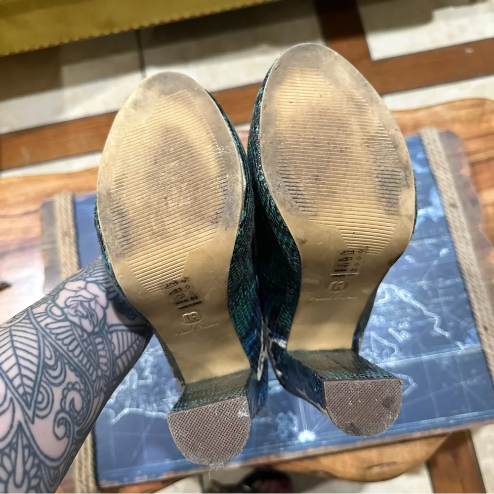 Michael Antonio Snakeskin Platform Heels – Size 8.5 - Picture 9 of 10